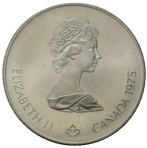obverse: Canada 1975.  AR 5 Dollars 1976 Olympics, Montreal (37,8mm, 25gr) SPL