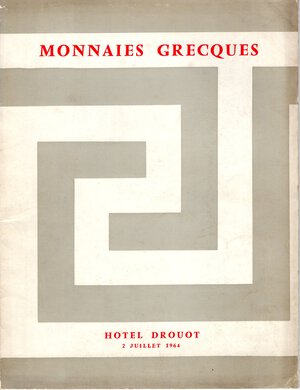 obverse: BOURGEY  E. – Paris, 2 – Juillet, 1964.  Monnaies Grecques. Pp. 16,  nn. 123,  tavv. 3. Ril. ed. Lista prezzi Val. buono stato, raro.  Spring, ---