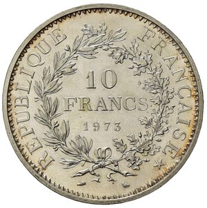 reverse: Francia.  AR 10 Francs 1973 (37mm, 25,14gr) SPL