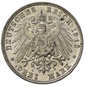 reverse: Germania Bavaria. Otto Koenig Von Bayern. AR 3 Marchi 1912. SPL+