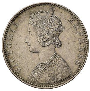 obverse: India. Victoria (1837-1901) . AR 1 Rupee 1893. qSPL