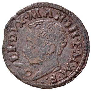 obverse: MANTOVA. Guglielmo Gonzaga (1550-1587). Quattrino Cu (1,08 g). MIR 528/1. Ottima conservazione per la tipologia. SPL