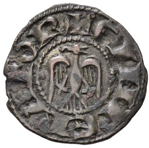obverse: MESSINA. Enrico VI e Federico (1194-1197). Denaro. Mi (0,71 g). Spahr 32; MIR 58. raro. SPL