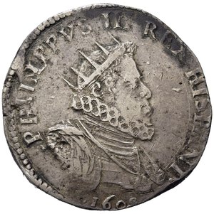 obverse: MILANO. Filippo III Re di Spagna e Duca di Milano (1598-1621). Ducatone 1608. Ag (31,84 g). Crippa 8/G. RRR. BB