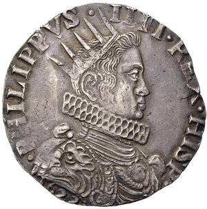obverse: MILANO. Filippo IV (1621-1665). Ducatone 1622. Ag (32,00 g). Busto coronato a destra - Stemma coronato con aquila e biscia. Crippa 9/B. BB