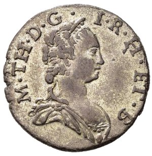 obverse: MILANO. Maria Teresa d Asburgo (1740-1780). Da 5 soldi 1758. MI (2,95 g). MIR 428/3. Esemplare di ottima qualità per la tipologia. SPL+