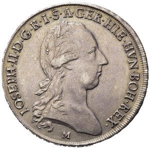 obverse: MILANO. Giuseppe II d Asburgo - Lorena, Imperatore e Duca di Milano (1780-1790). Crocione 1789. Ag (29,52 g). MIR 459/4. qSPL