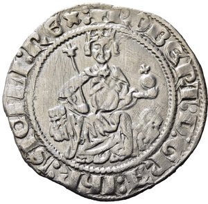obverse: NAPOLI. Roberto d Angiò (1309-1343). Gigliato Ag (3,74 g). Esemplare di buona qualità, stile Provenzale. SPL
