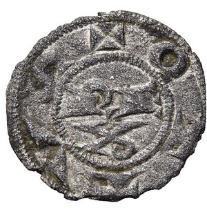 obverse: PARMA. Repubblica a nome di Ottone IV (1208-1209). Denaro. Mi (0,44 g). MIR 901. Raro. BB