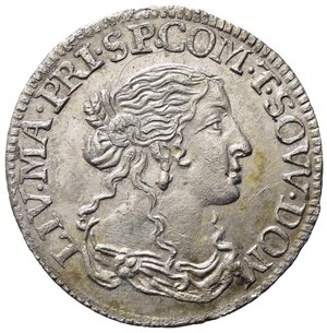 obverse: TASSAROLO. Livia Centurioni (1616-1688), moglie di Filippo Spinola. Luigino 1666. Ag (2,34 g). Camm. 368. SPL