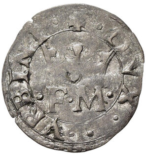 reverse: URBINO. Francesco Maria I (1508-1538). Soldino. Mi (0,42 g). CNI 62. qBB