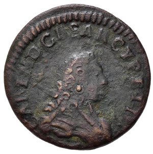 obverse: Savoia. Carlo Emanuele III (1730-1773). Torino. Monetazione per la Sardegna. 1/2 Cagliarese. Cu (1,00 g). BB+