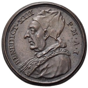 obverse: MEDAGLIE PAPALI. Benedetto XIII (1724-1730). Medaglia Anno I 