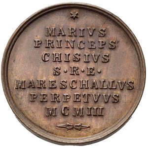 reverse: MEDAGLIE PAPALI. Sede Vacante (1903). Medaglia emessa dal Maresciallo del Conclave Principe Mario Chigi. AE (10,72 g - 28,6 mm). Boccia 110. FDC