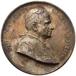 obverse: Medaglie Papali. Pio XI (1922-1939). Medaglia anno III 