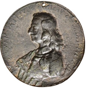 reverse: Personaggi. Flavio I Orsini, Duca di Bracciano (1660-1696). Medaglia Uniface fusa AE (36,89 g - 56,5 mm). Busto a destra, data 1696 in basso. (Fusione postuma?). Forellino di sospensione. SPL