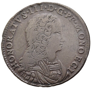 obverse: MONACO. Honore III (1733-1795). Pezzetta da 3 sols 1735. KM#85. Molto raro. MB