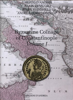 obverse: D ANDREA A. - GENNARI  A. - MANSFIELD  S. - TORNO GINNASI A. - Byzantine coinage of Costantinople Vol. I. Bari, 2022.  pp. 432, ill nel testo a colori. ril ed ottimo stato.