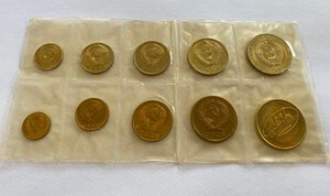 reverse: RUSSIA. CCCP (U.S.S.R.). SET Coins 1965. FDC. UNC.