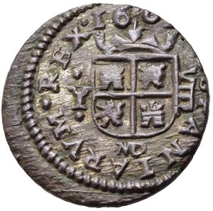 reverse: SPAGNA. Filippo IV (1621-1665). 8 Maravedis MD Y Granada. (2,50 g). KM#171.5. SPL+