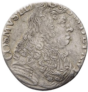 obverse: FIRENZE. Cosimo III De Medici (1670-1723). Lira 1677 (II serie). Ag (3,36 g). MIR 335. RR. Tosata. qBB