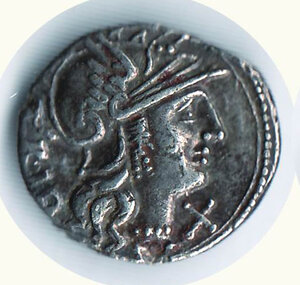 obverse: REPUBBLICA ROMANA - Lucretia - Cn. Lucretrius Trio - Denario (136 a.C.) - Seaby 1/a.