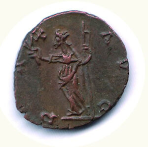 reverse: TETRICO II - Antoniniano; R/ Pax Aug. - Cat. Tredici 27.
