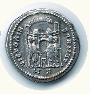 reverse: DIOCLEZIANO (285-305) – Argenteo;  D/ Busto; R/ I tetrarchi che sacrificano.