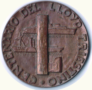 obverse: LLOYD TRIESTINO - Centenario Fondazione 1836-1936 - Grosso modulo - Diametro mm  50.