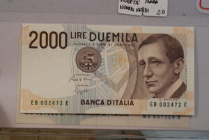 obverse: REPUBBLICA ITALIANA - 2000 Lire 