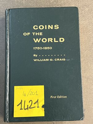obverse: CRAig W.D. Coins of the world 1750-1850