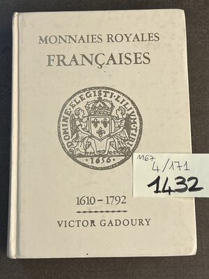 obverse: GADOURY V. Monnaies Royales Francaises 1610-1792