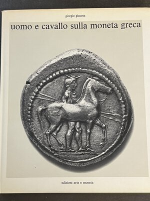 obverse: GIACOSA G: Uomo e cavallo sulla moneta greca