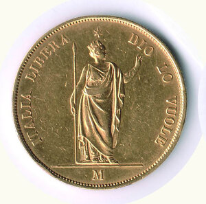 obverse: MILANO - Governo provvisorio 1848 - 40 Lire.