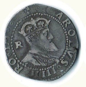 obverse: NAPOLI - Carlo V (1516-1556) - Tarì - MIR 138.