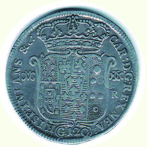 reverse: NAPOLI - Carlo di Borbone (1734-1759) - Piastra da 120 Grana 1748