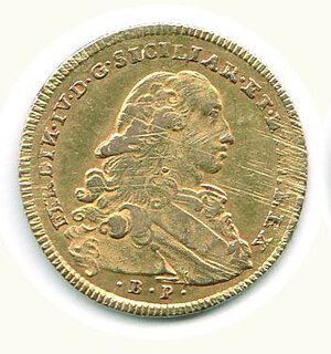 obverse: NAPOLI - Ferdinando IV di Borbone - 6 Ducati 1770