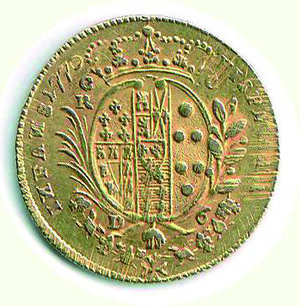 reverse: NAPOLI - Ferdinando IV di Borbone - 6 Ducati 1770