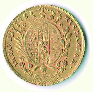 reverse: NAPOLI - Ferdinando IV - 6 Ducati 1772.