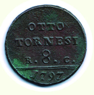 reverse: NAPOLI - Ferdinando IV - 8 Tornesi 1797