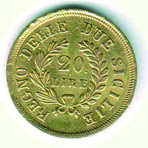 reverse: NAPOLI - Murat - 20 Lire 1813