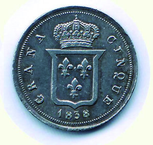reverse: NAPOLI - Ferdinando II - 5 Gr. 1838