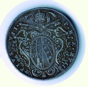 reverse: BOLOGNA - Pio VII (1800-1823) - Doppio Giulio 1818.