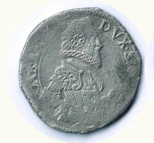 obverse: SAVOIA - Carlo Emanuele I - Fiorino 1629 III tipo.