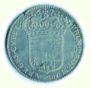 reverse: SAVOIA - Carlo Emanuele II (reggenza) - Lira1677 - MIR 838/c.