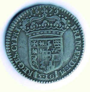reverse: SAVOIA - Vittorio Amedeo II reggenza - Mezza Lira 1679 - Cudazzo 948/B.