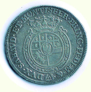 reverse: SAVOIA - Carlo Emanuele III - 1/4 di Scudo 1758.
