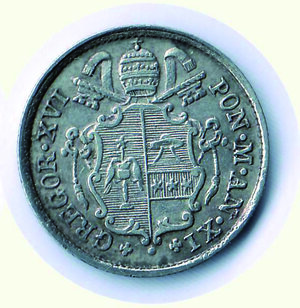 reverse: BOLOGNA - Gregorio XVI - 10 Baiocchi 1842 - An. XI.