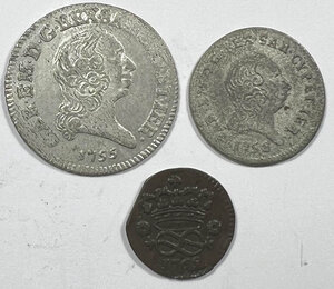 obverse: CARLO EMANUELE III - Lotto di 3 monete