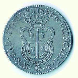 reverse: CARLO EMANUELE III - Monetazione per la Sardegna - Mezzo Scudo